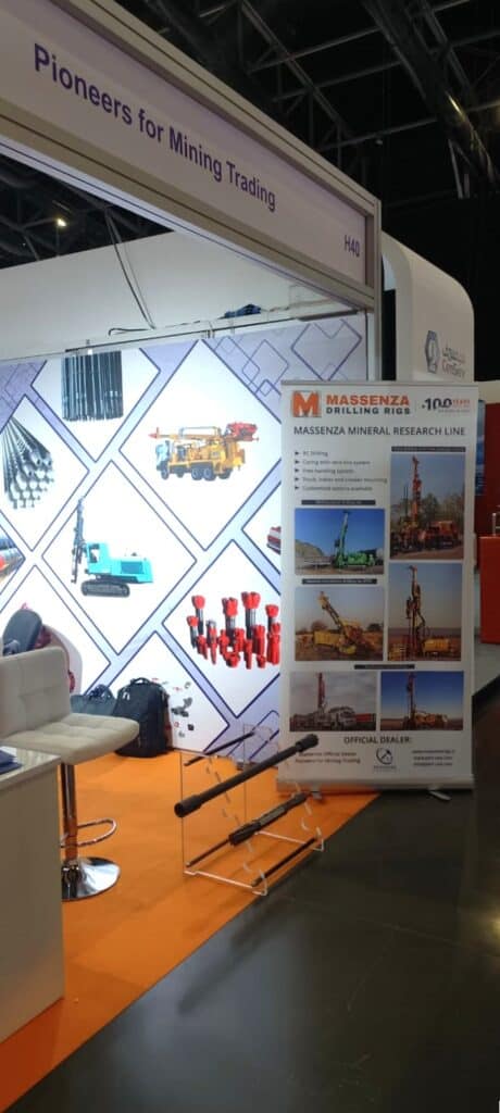 Massenza_drilling rigs stand_The Mining Show_India_Emirati Arabi Uniti 2024