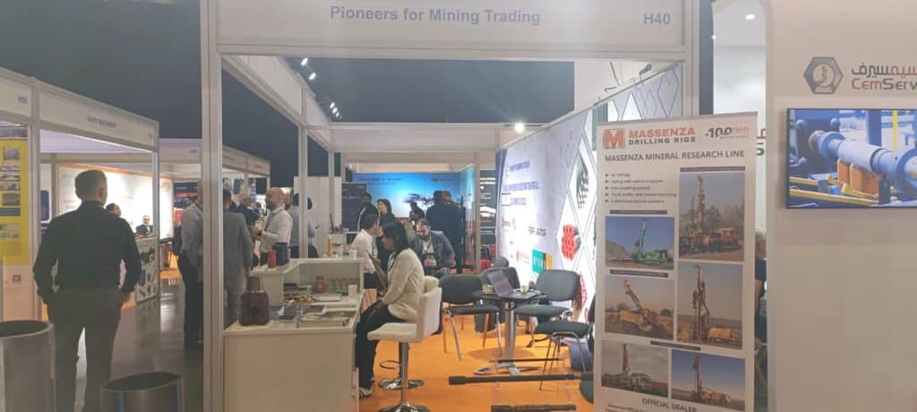 Massenza_drilling rigs stand_The Mining Show_India_Emirati Arabi Uniti 2024